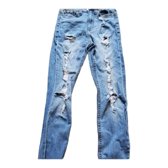 𝅺aero Cheeky Jegging Distressed Jeans - Picture 1 of 7